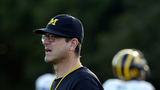 Unsurprisingly, Jim Harbaugh Is A Hardass When It Comes To Family Pickup Basketball<em></em>